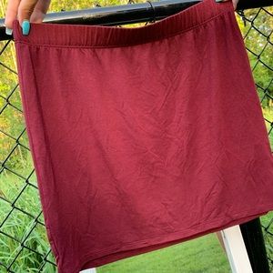 Maroon Pencil skirt
